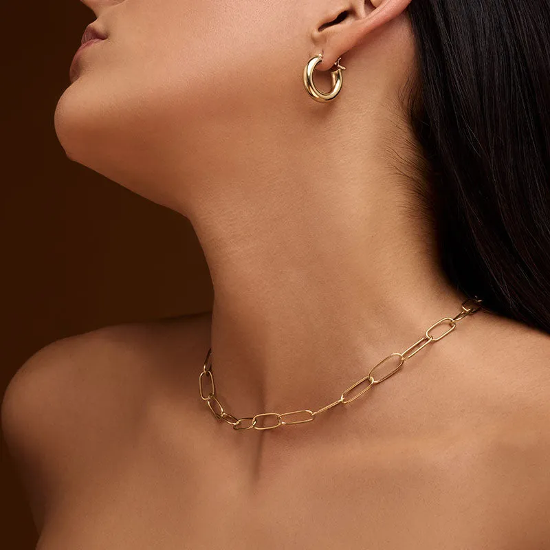 Ancona Chain Necklace, Gold