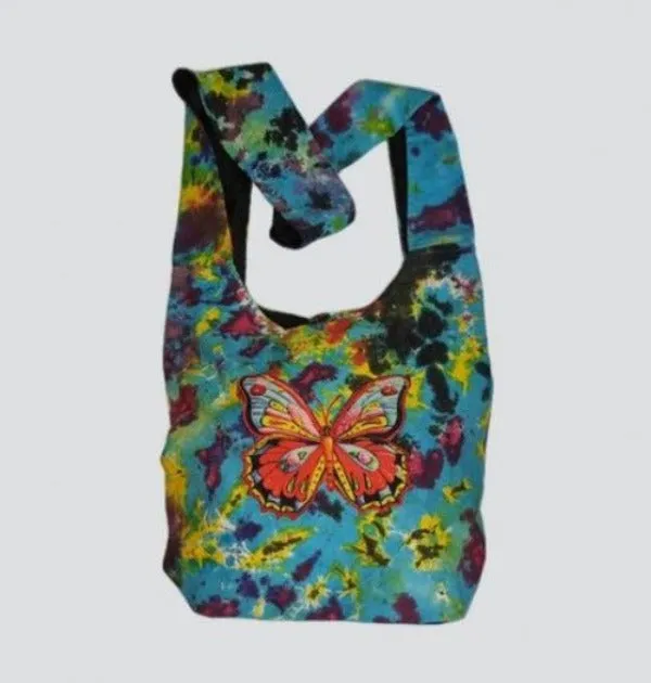 Bag - Cotton Tie Dye Butterfly Bag