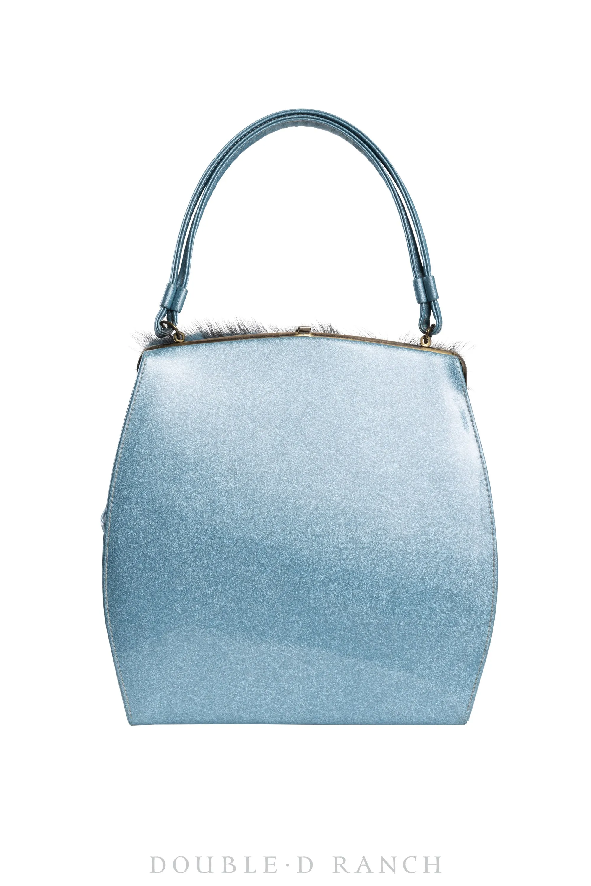 Bag, Silver Label, Light Blue Leather with Bronc Buckle, Numbered Edition, Repurposed, 1270
