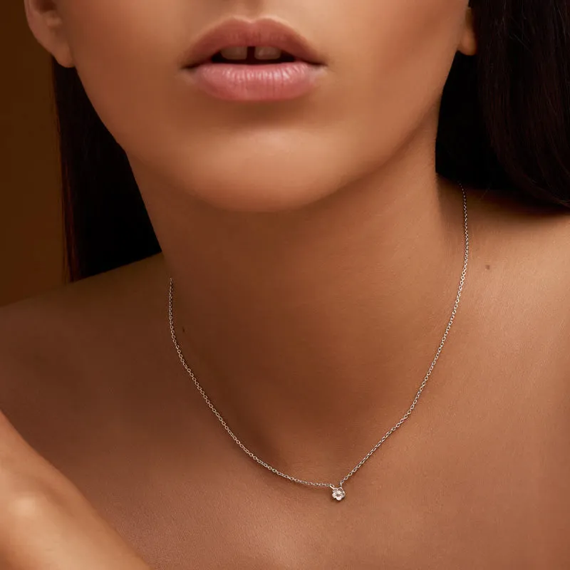 Blossom Necklace, Silver