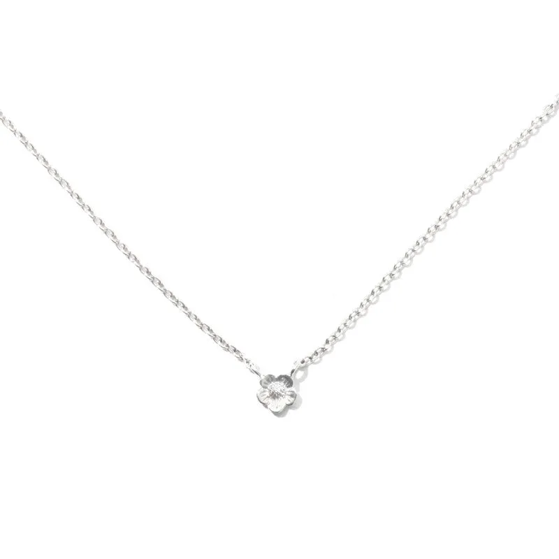 Blossom Necklace, Silver