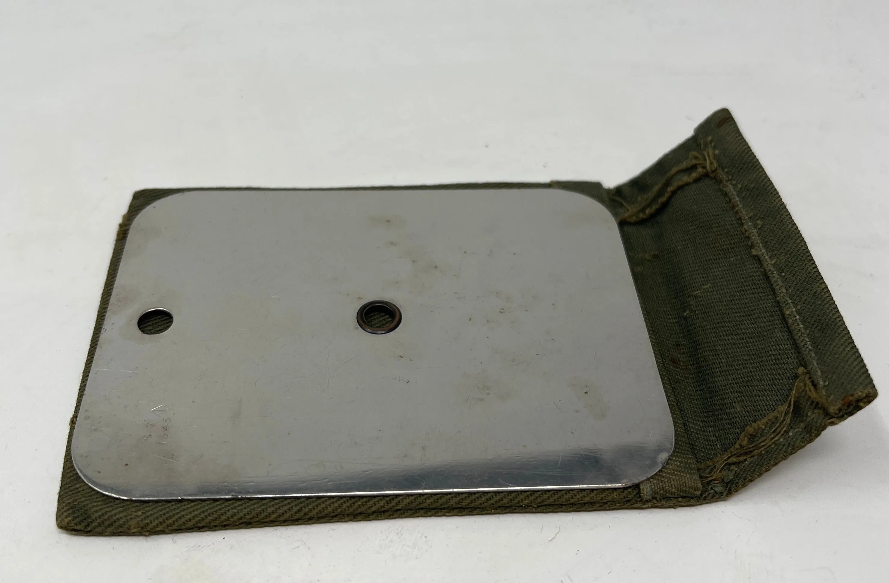 British Army Jungle 1945 Issue Mirror in Green Case
