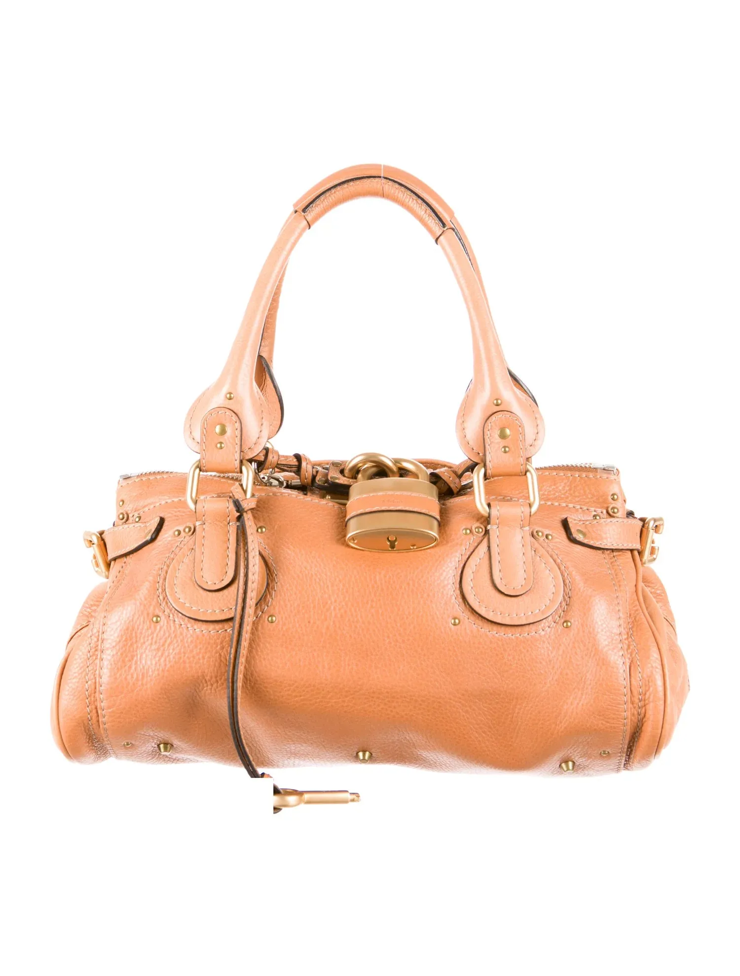 Chloé Chloe Paddington Leather Light Brown Bag Handbag  ladies