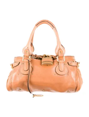 Chloé Chloe Paddington Leather Light Brown Bag Handbag  ladies