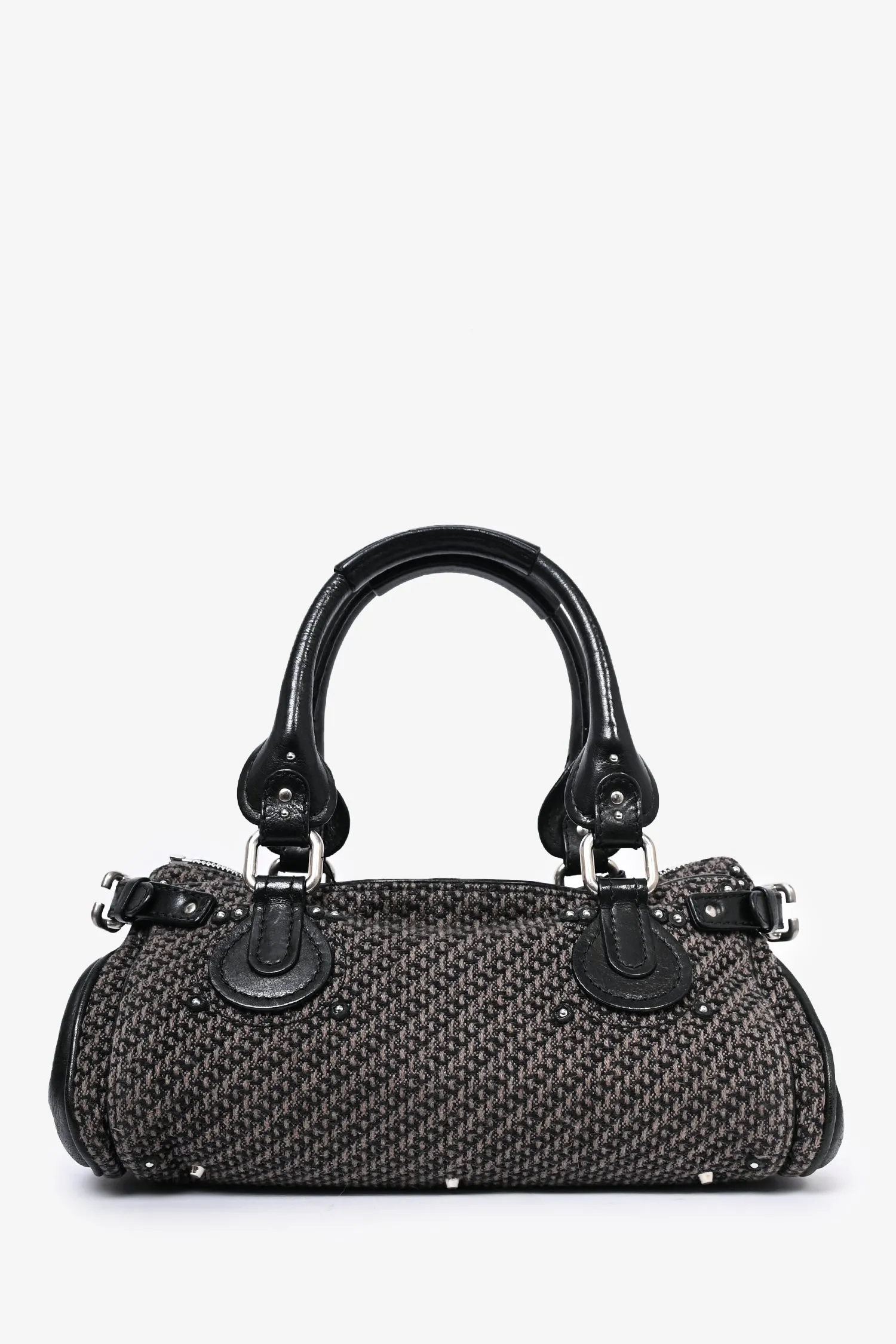 Chloe 2007 Grey/Black Tweed Paddington Bag