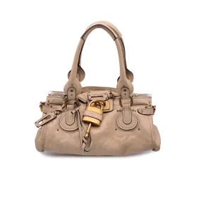 Chloe Beige Leather Paddington Bag Tote Satchel Handbag