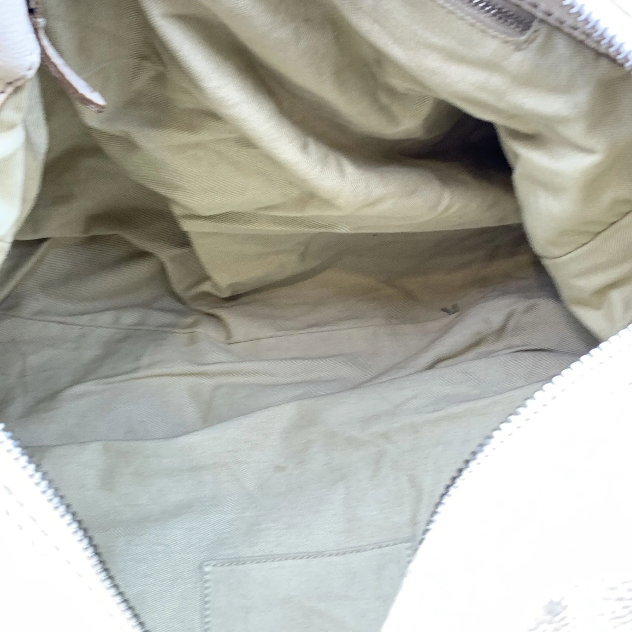 Chloe Beige Off White Leather Large Paddington Bag Tote Satchel