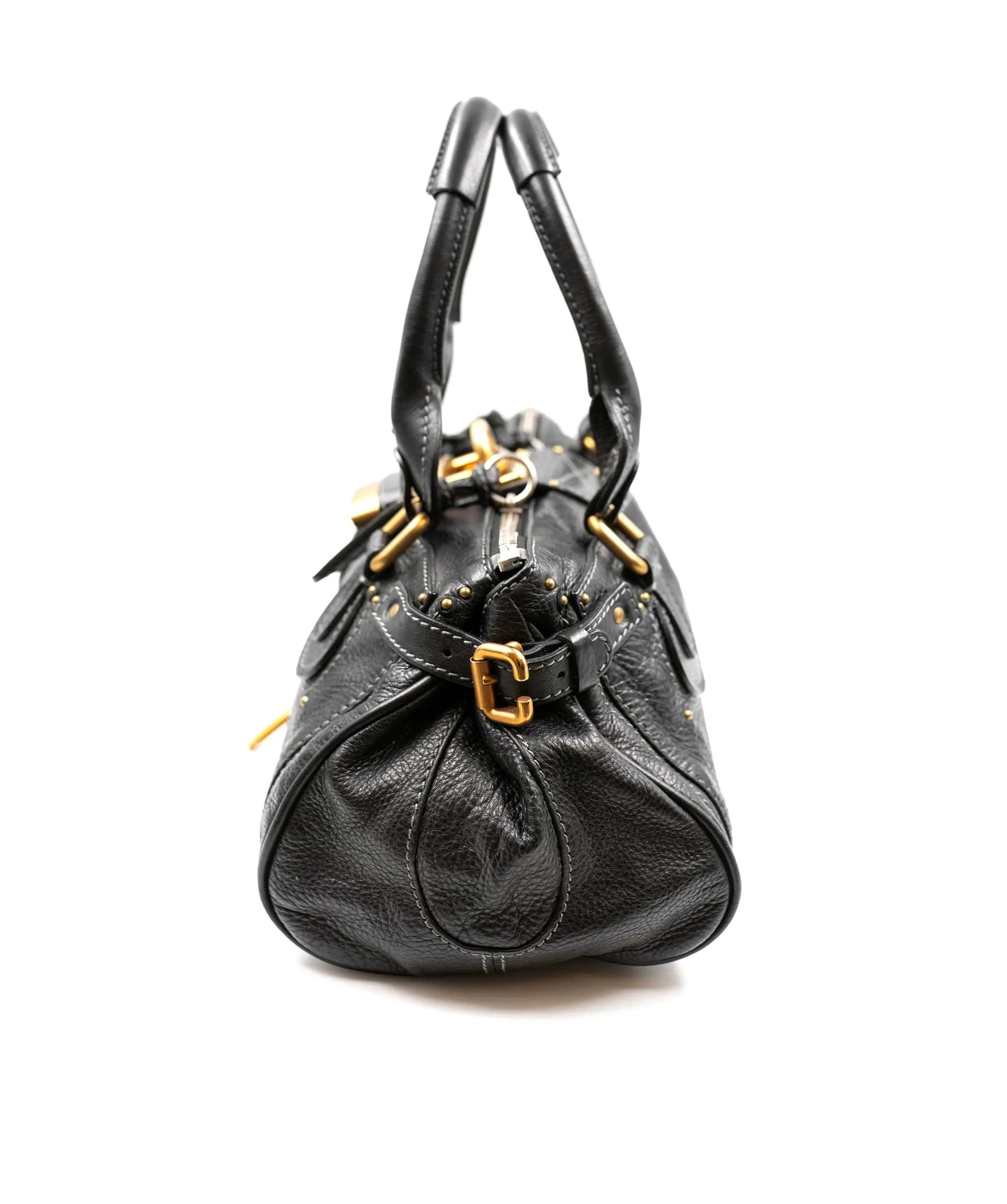 Chloe Black Leather Paddington Bag with GHW - AGL2173