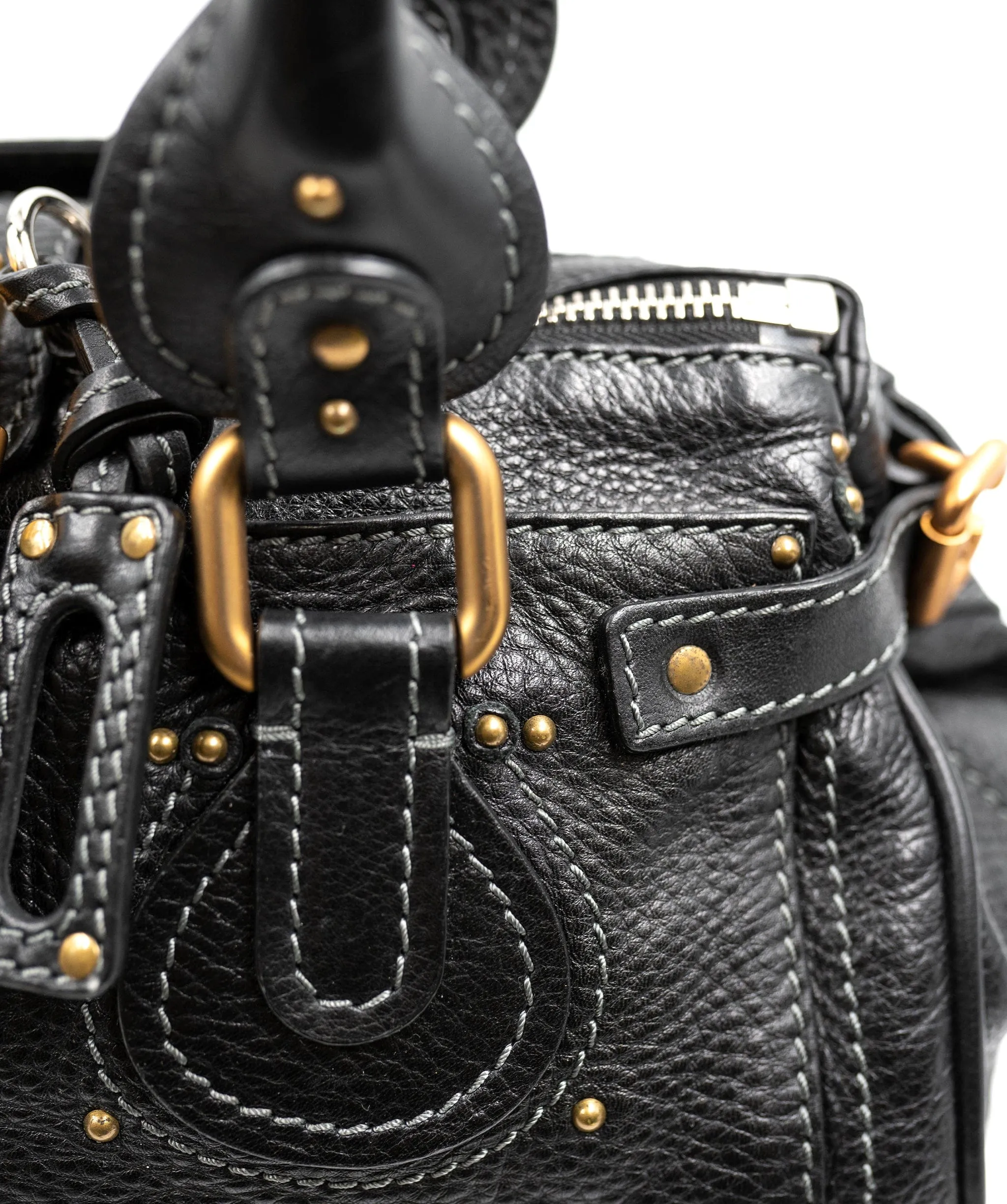 Chloe Black Leather Paddington Bag with GHW - AGL2173