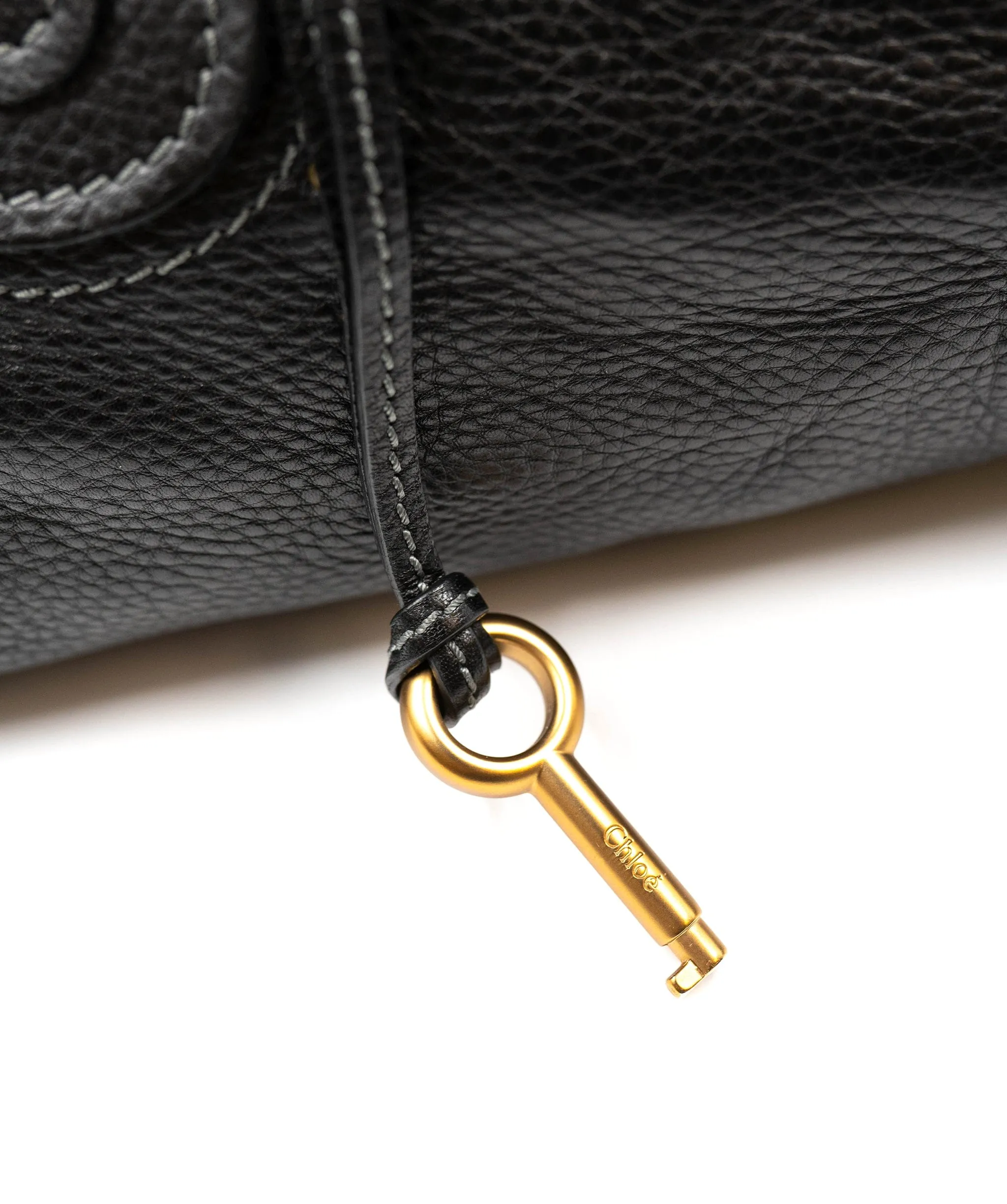 Chloe Black Leather Paddington Bag with GHW - AGL2173