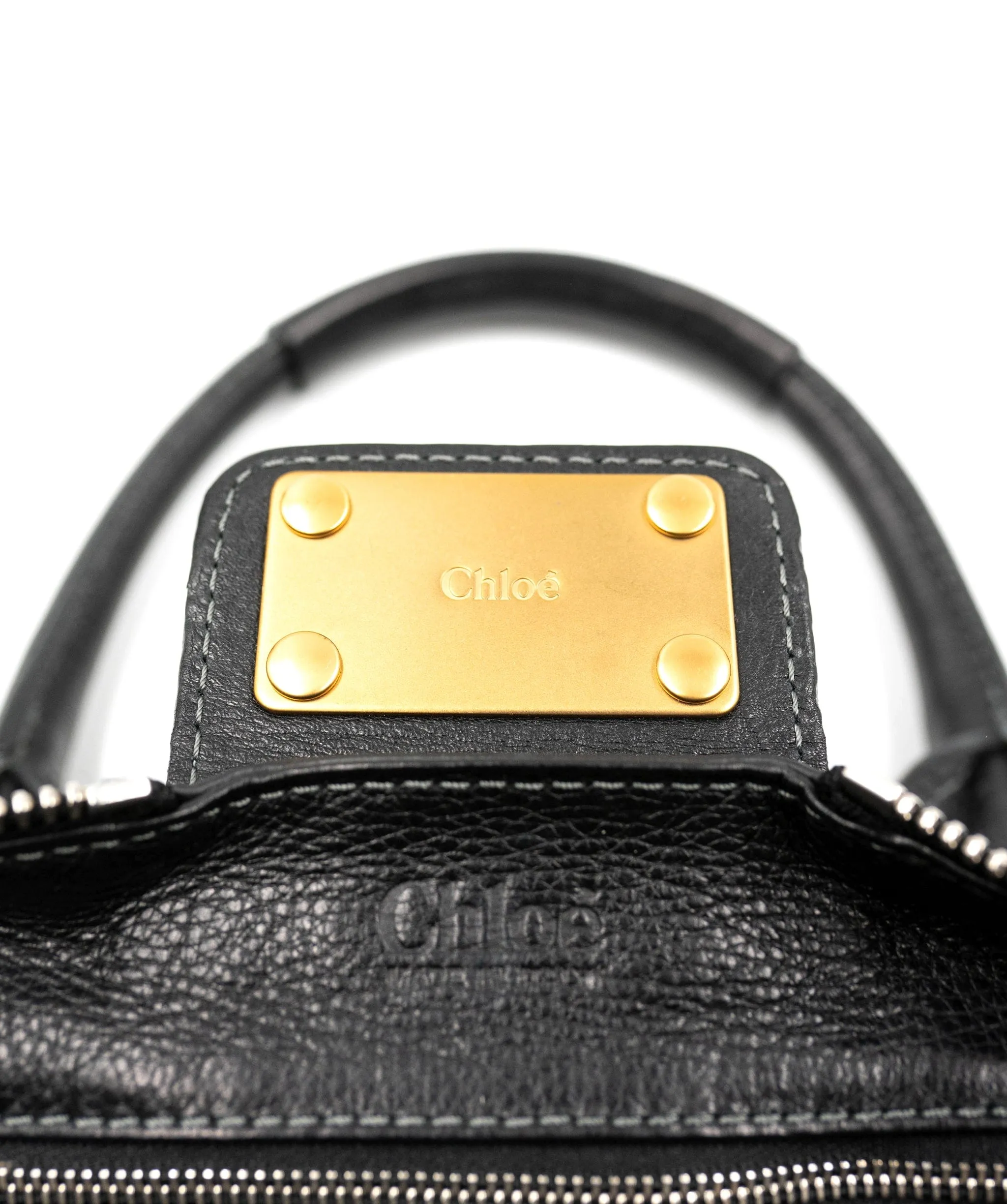 Chloe Black Leather Paddington Bag with GHW - AGL2173
