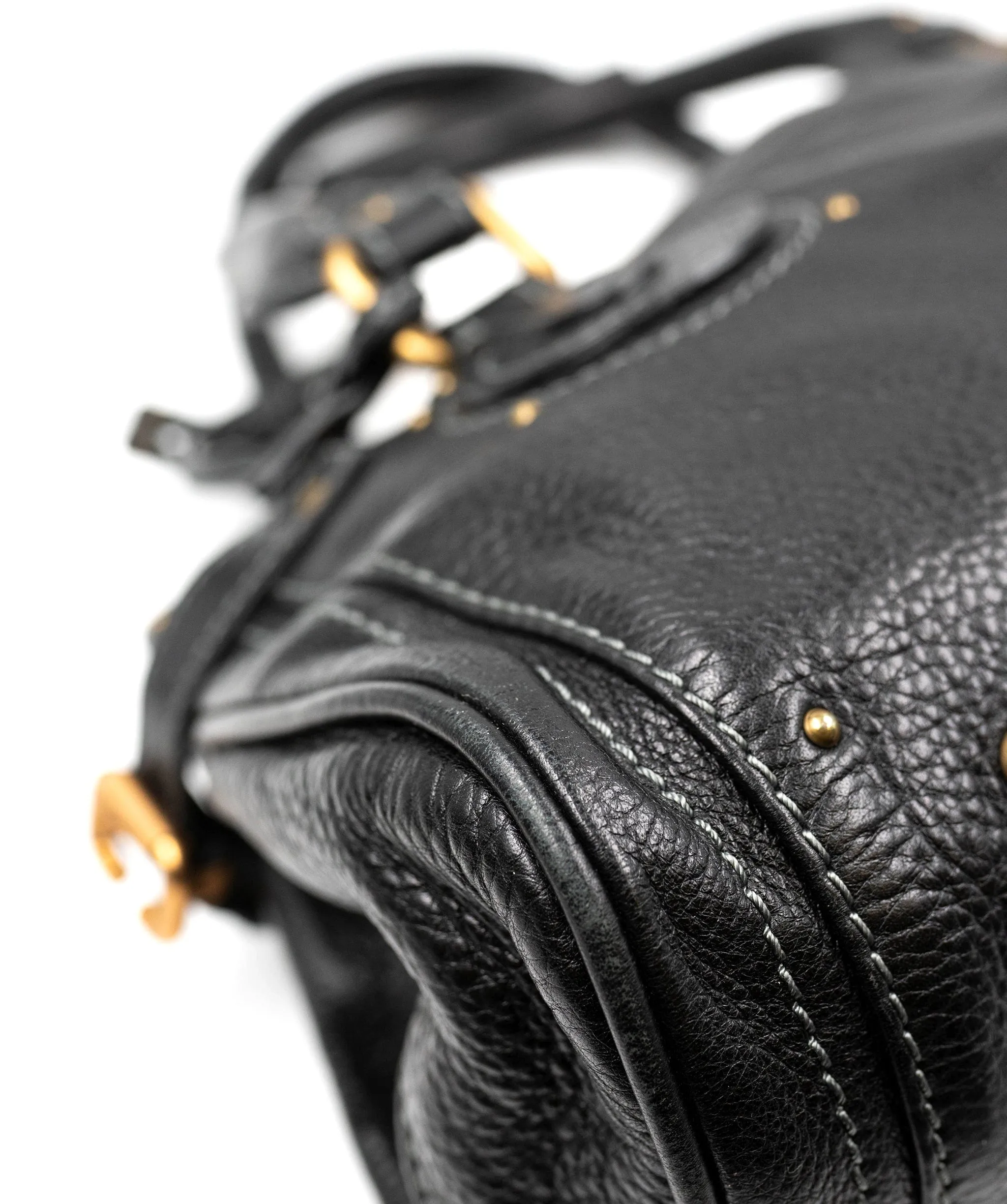 Chloe Black Leather Paddington Bag with GHW - AGL2173