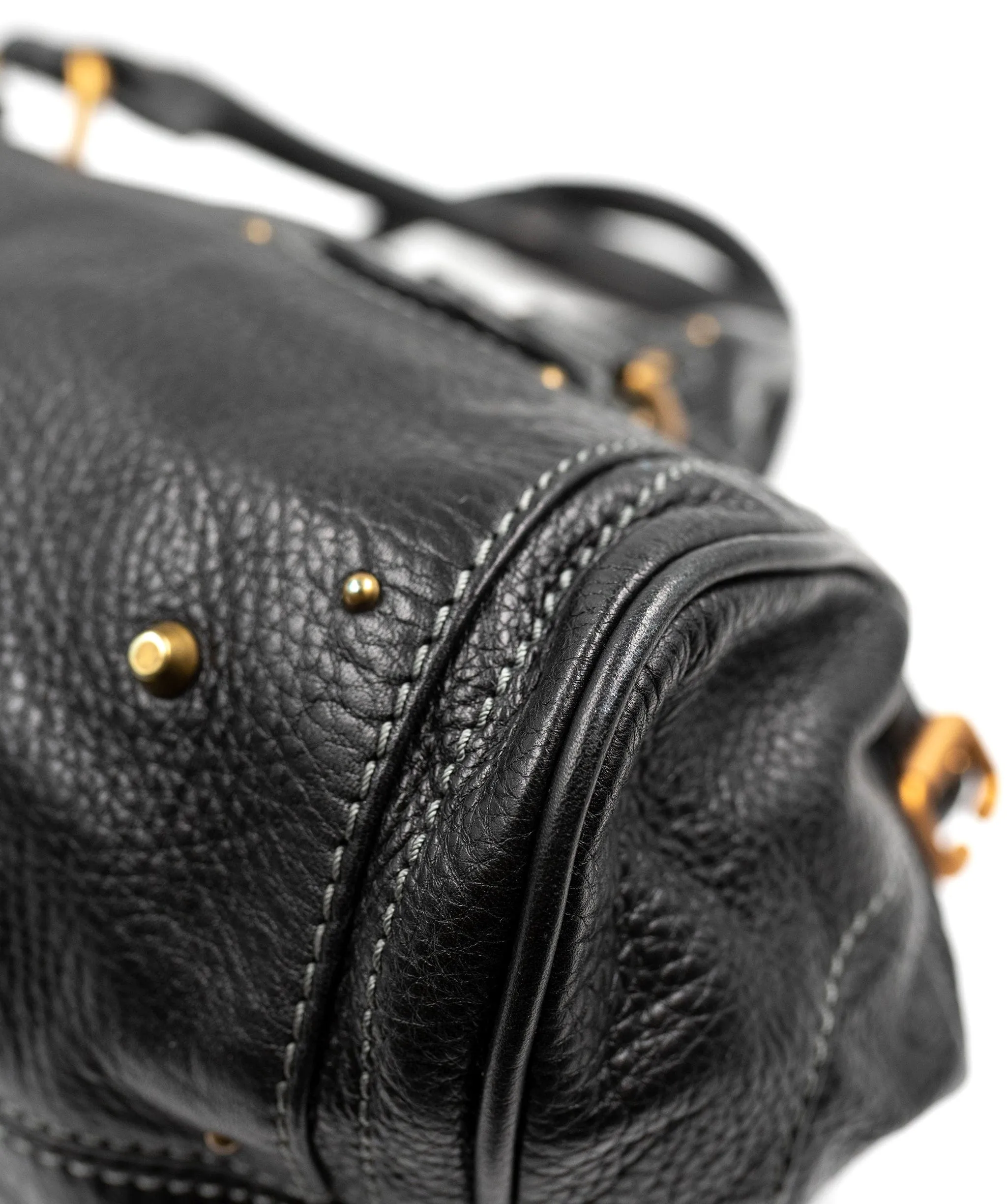 Chloe Black Leather Paddington Bag with GHW - AGL2173