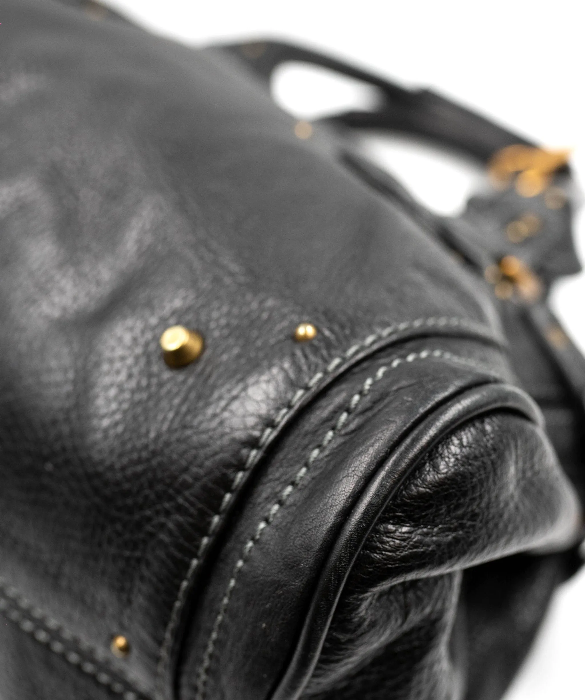 Chloe Black Leather Paddington Bag with GHW - AGL2173