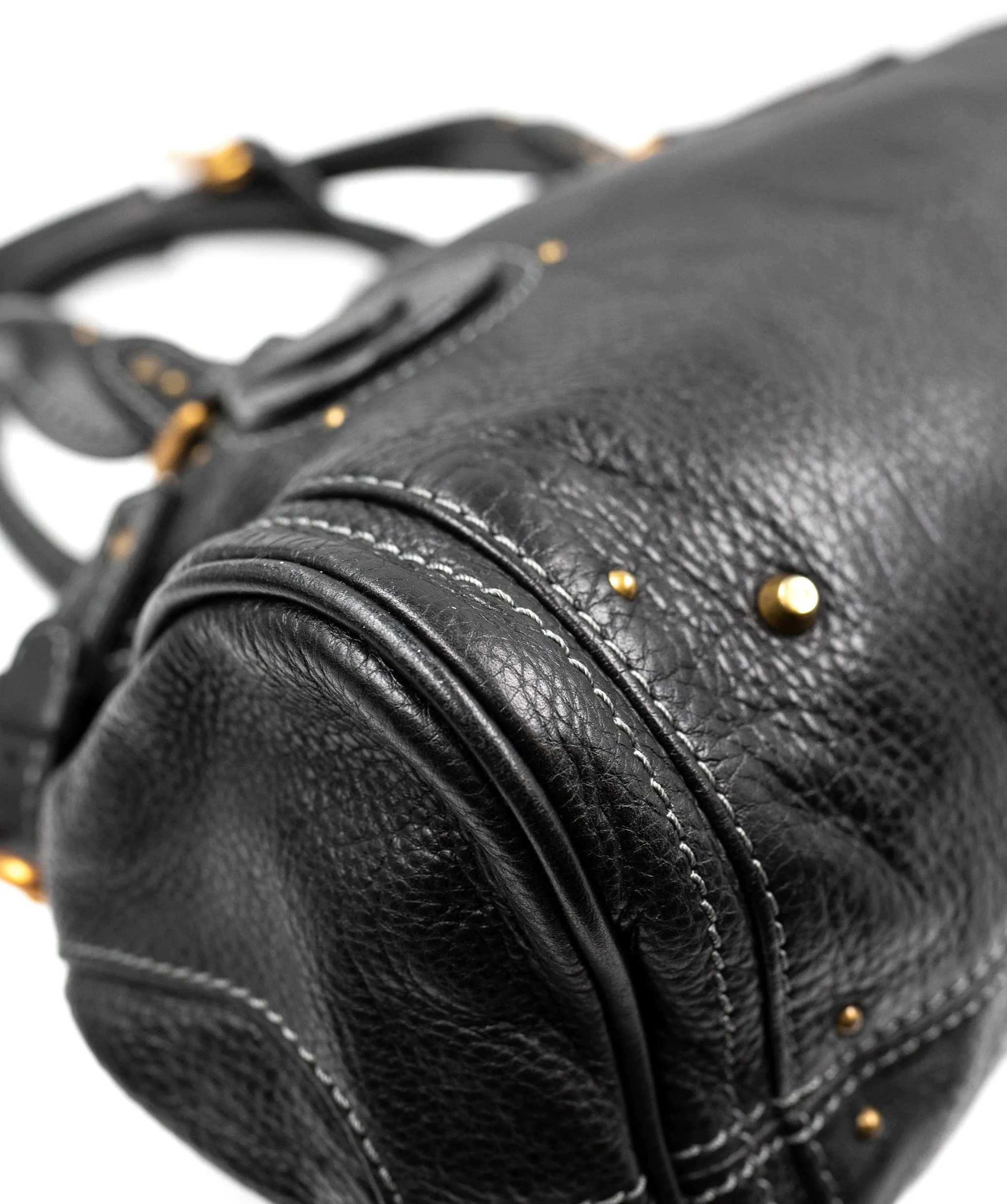 Chloe Black Leather Paddington Bag with GHW - AGL2173