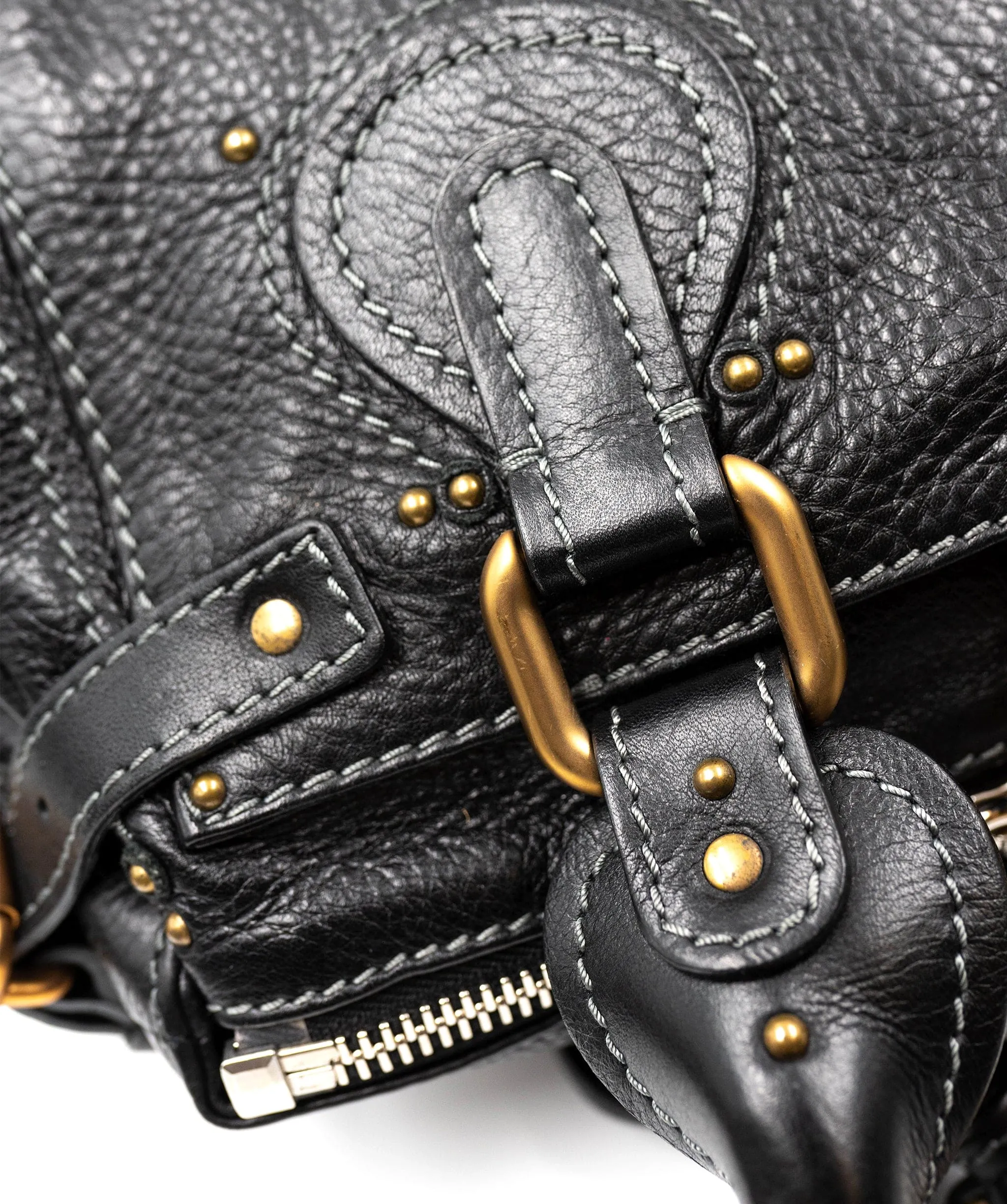 Chloe Black Leather Paddington Bag with GHW - AGL2173