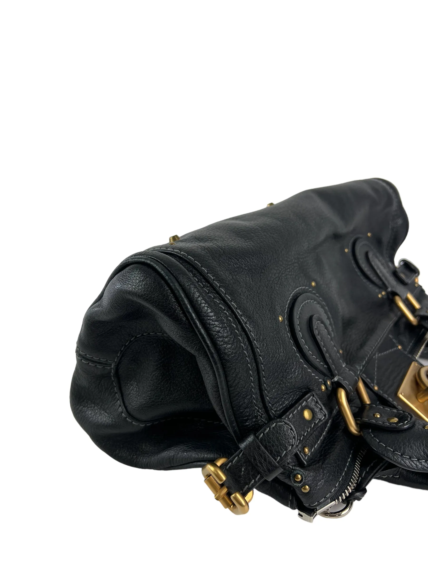 Chloe Black Leather Paddington Handbag