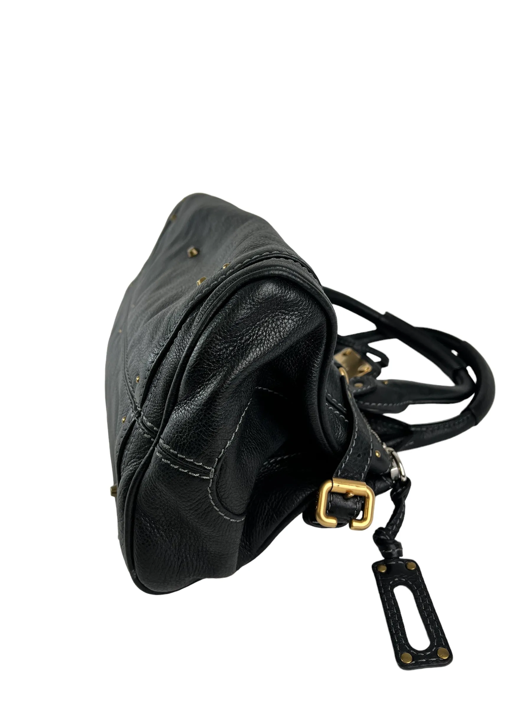 Chloe Black Leather Paddington Handbag