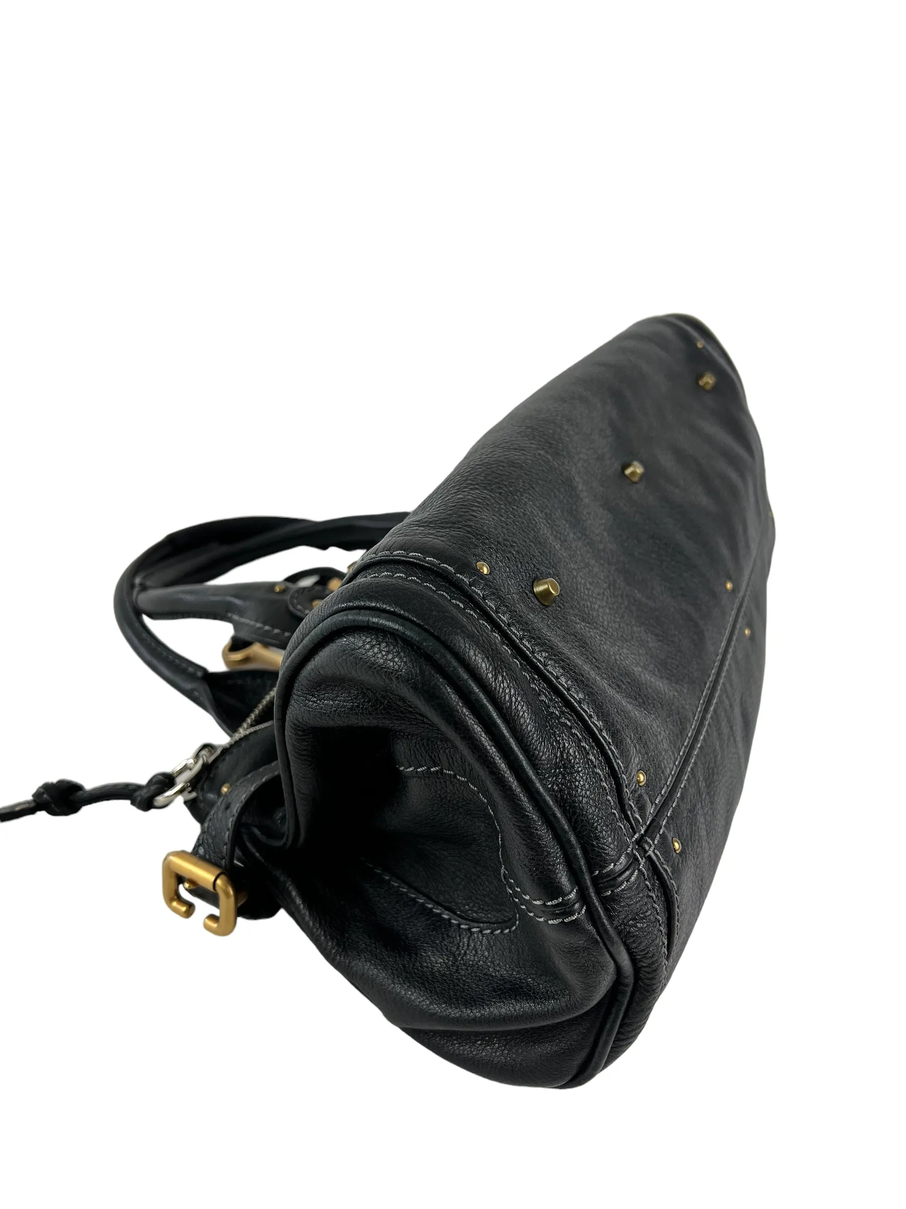 Chloe Black Leather Paddington Handbag