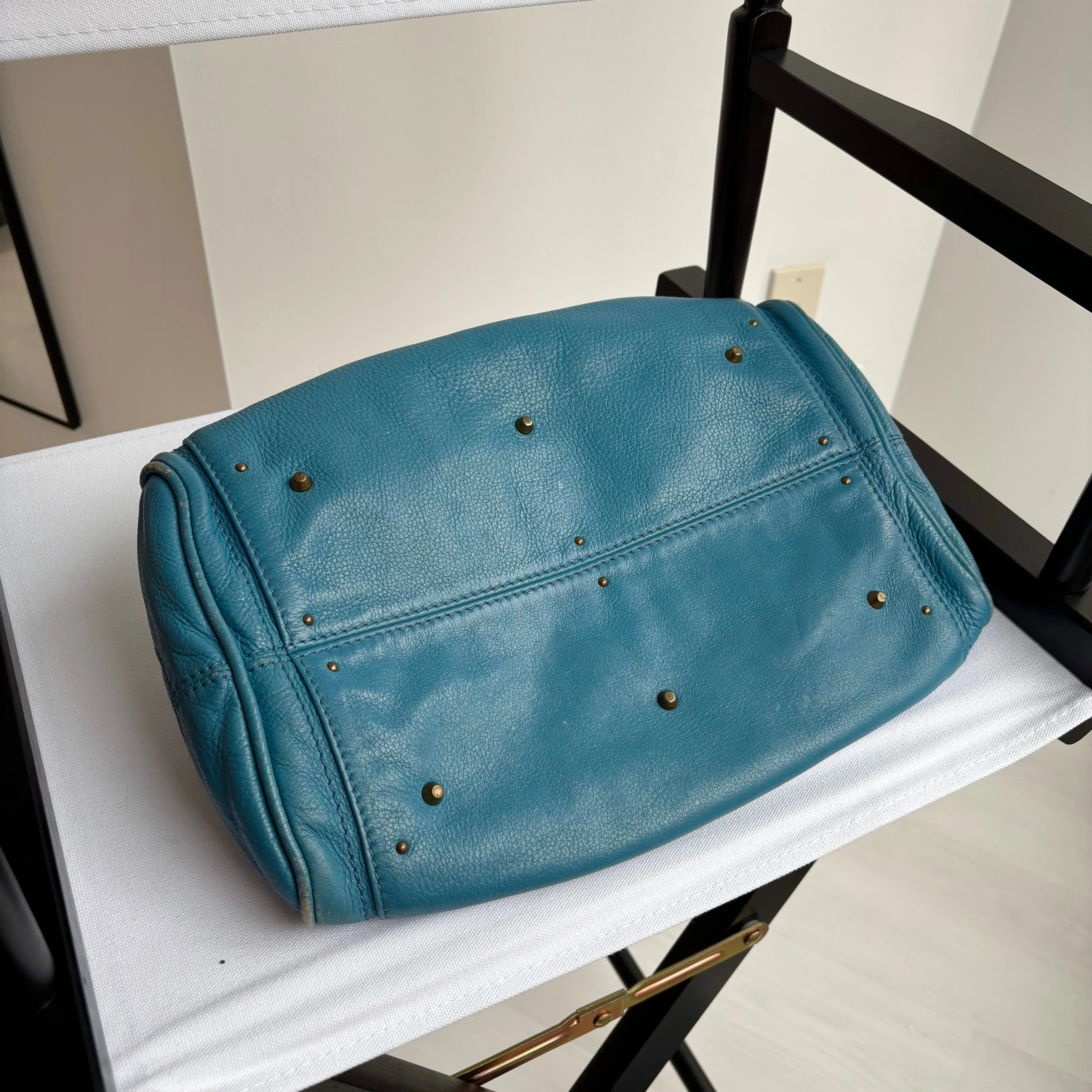 Chloe Blue Leather Paddington Satchel