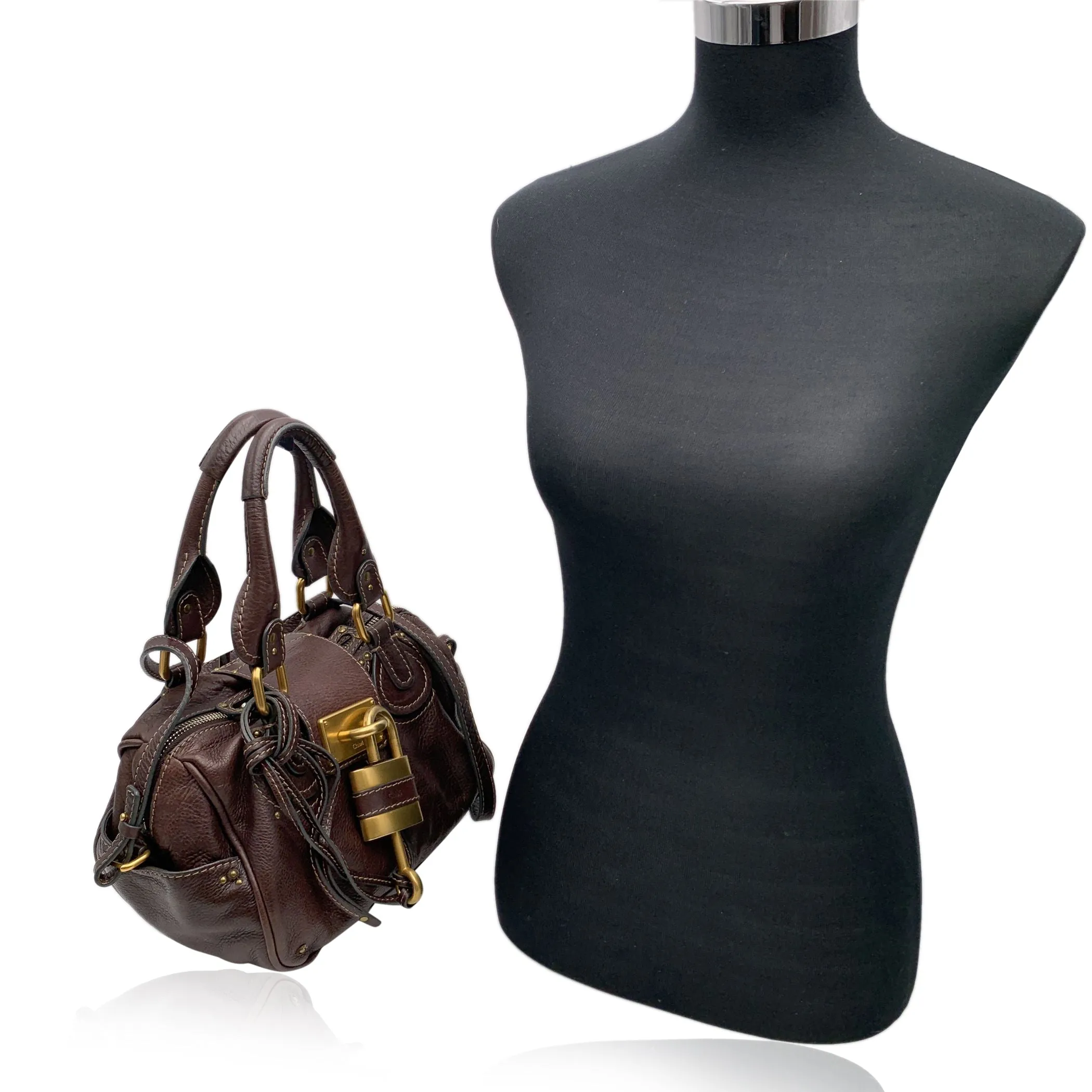 Chloe Brown Leather Paddington Bag Tote Satchel Handbag
