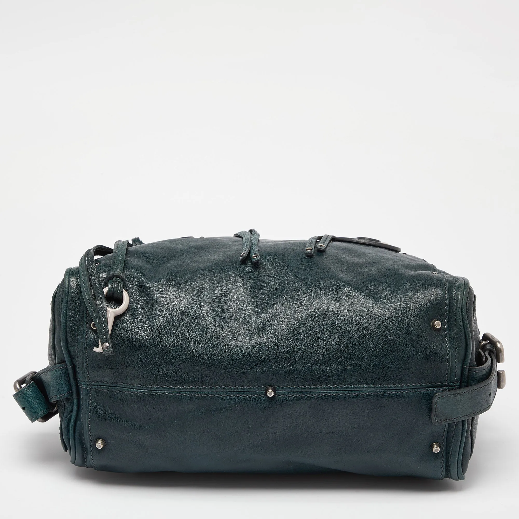 Chloe Green Leather Medium Paddington Satchel