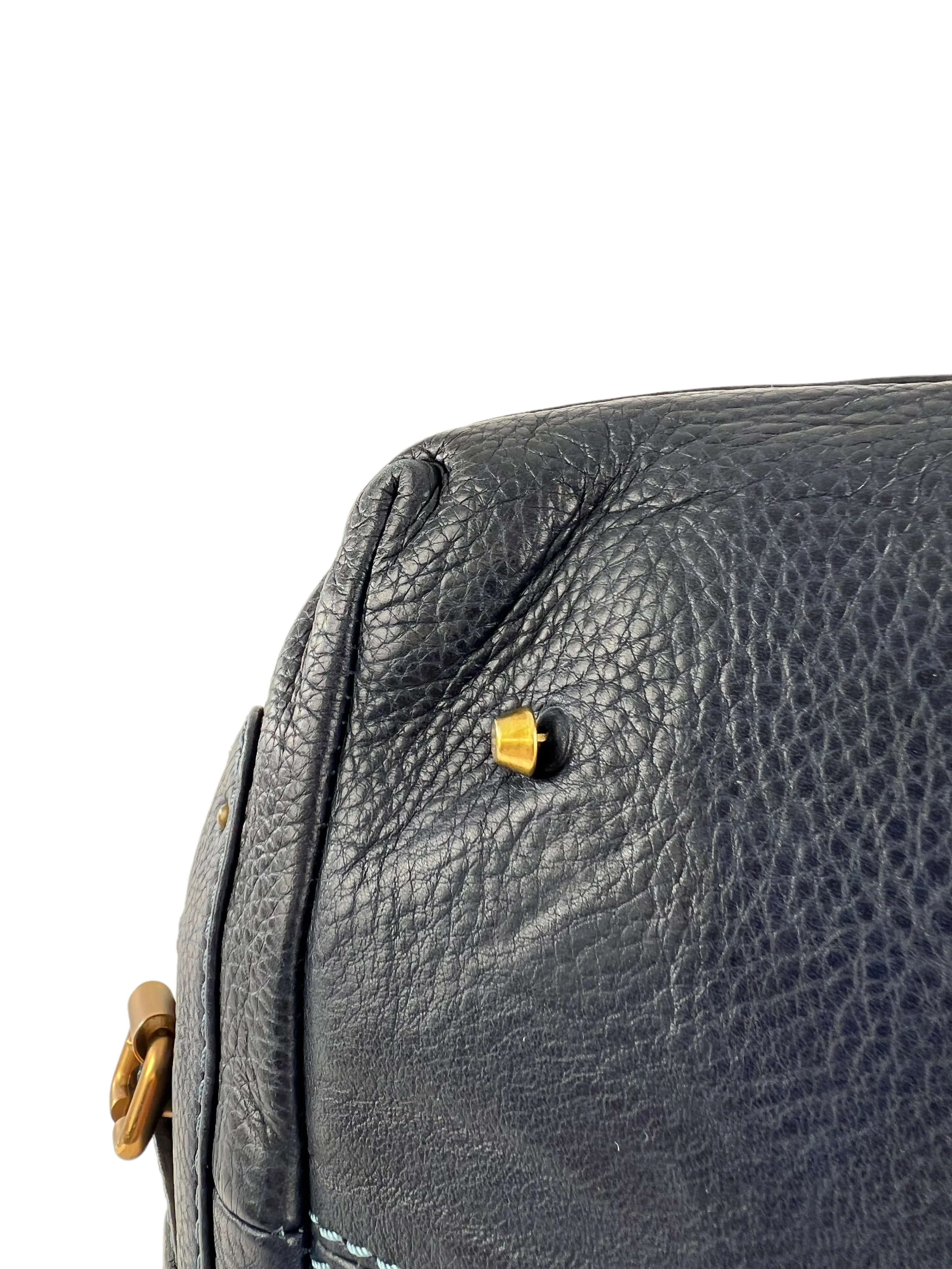 Chloe Navy Paddington Leather Handbag