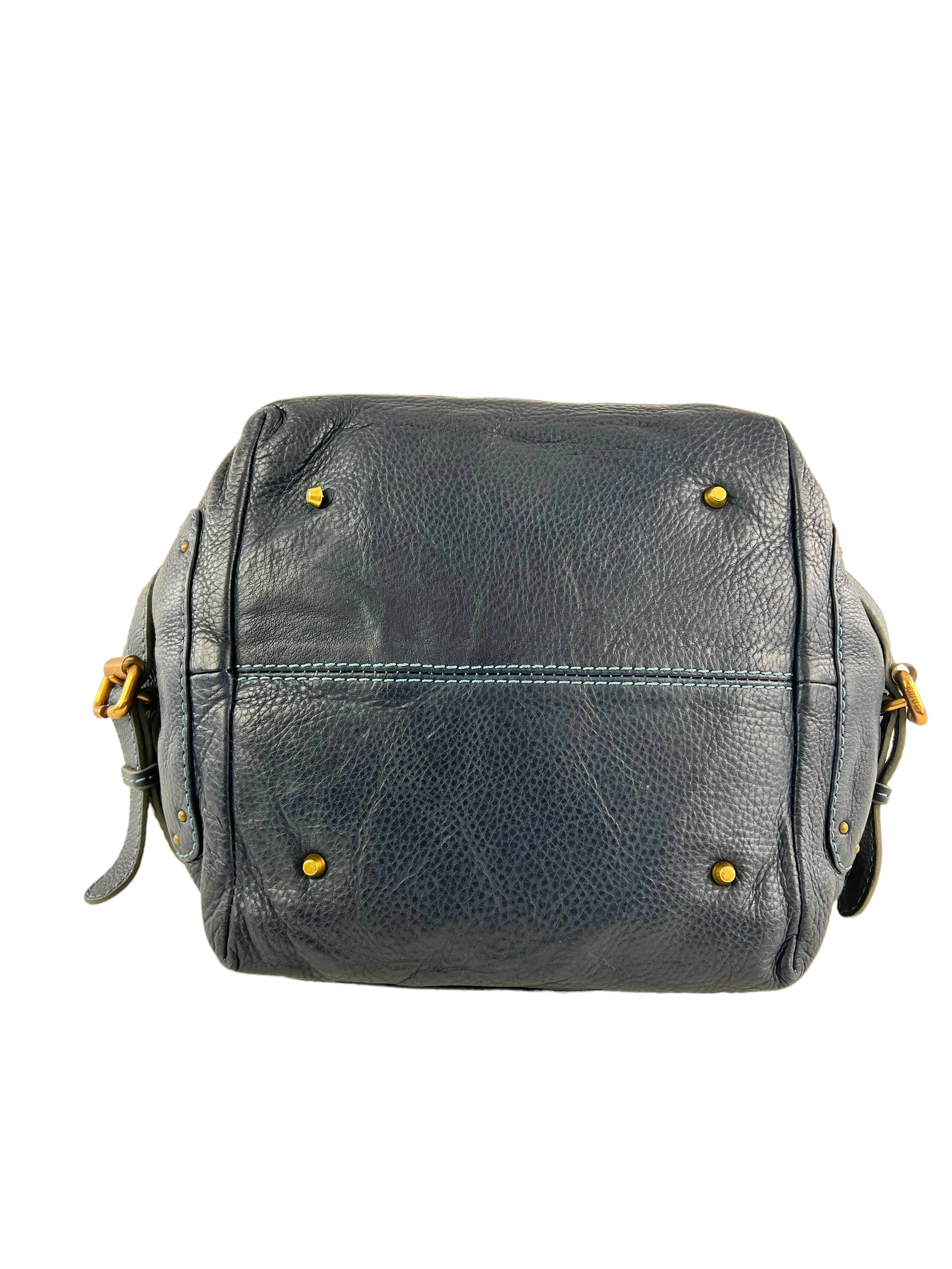 Chloe Navy Paddington Leather Handbag