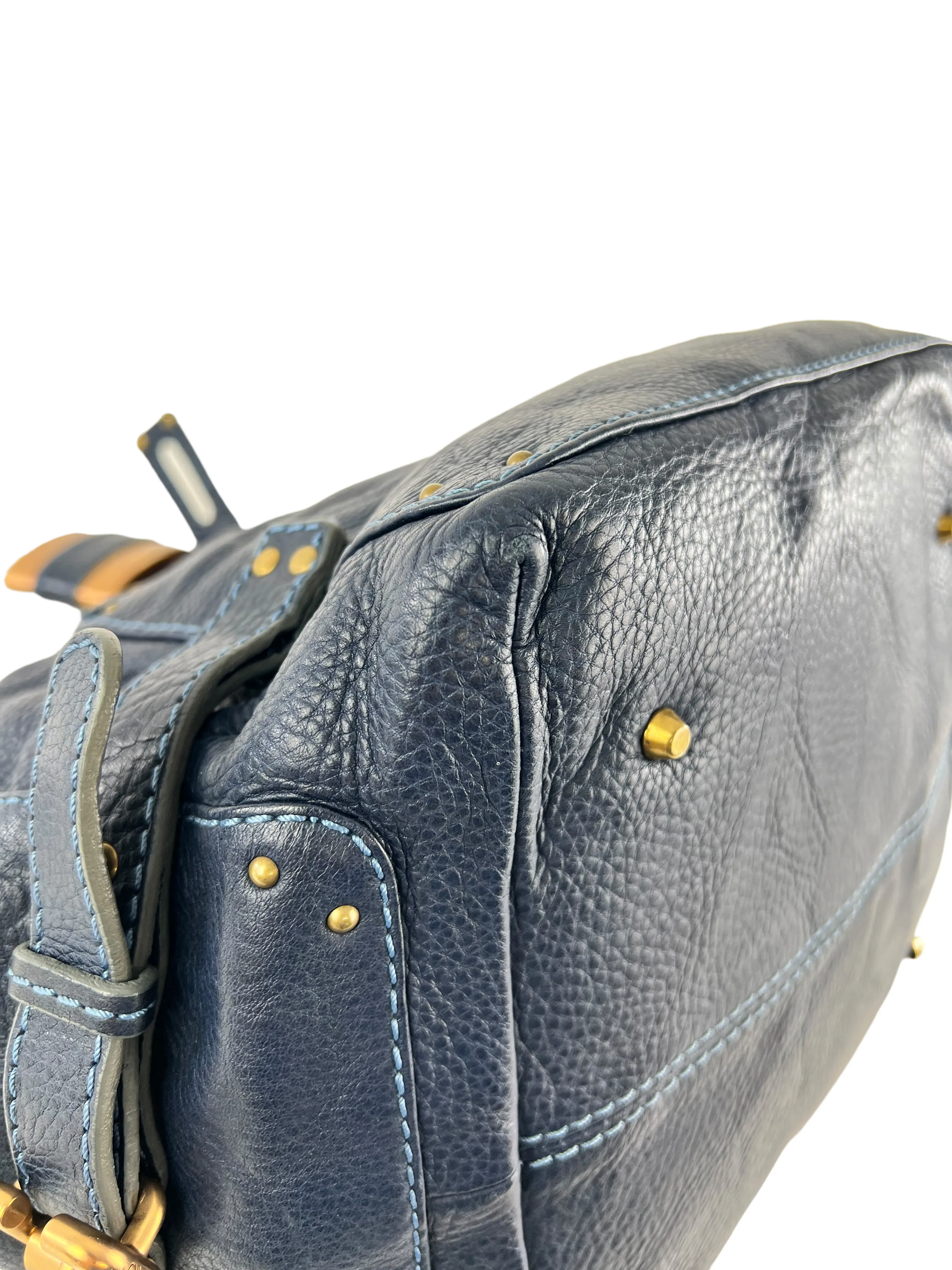 Chloe Navy Paddington Leather Handbag