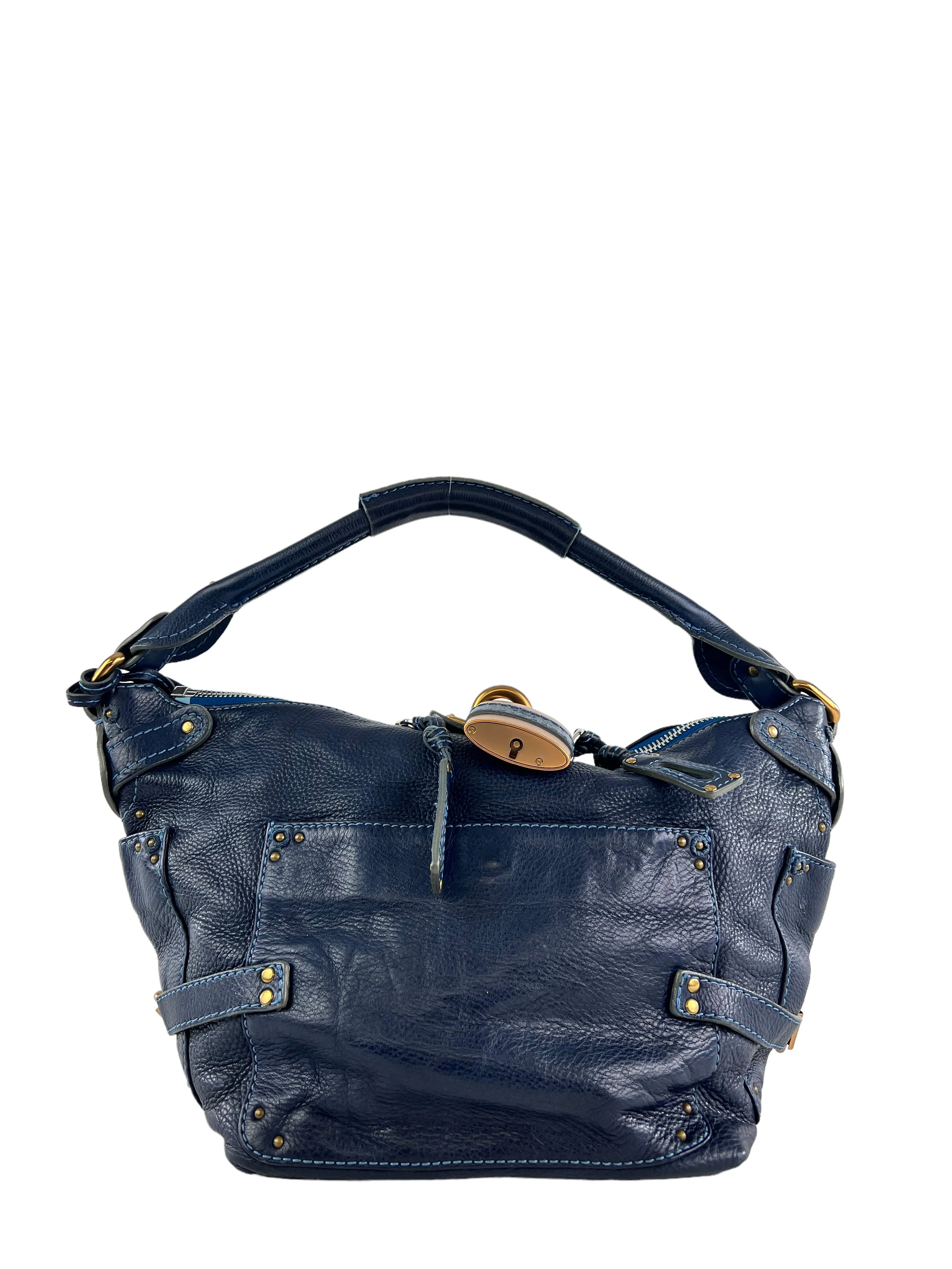 Chloe Navy Paddington Leather Handbag