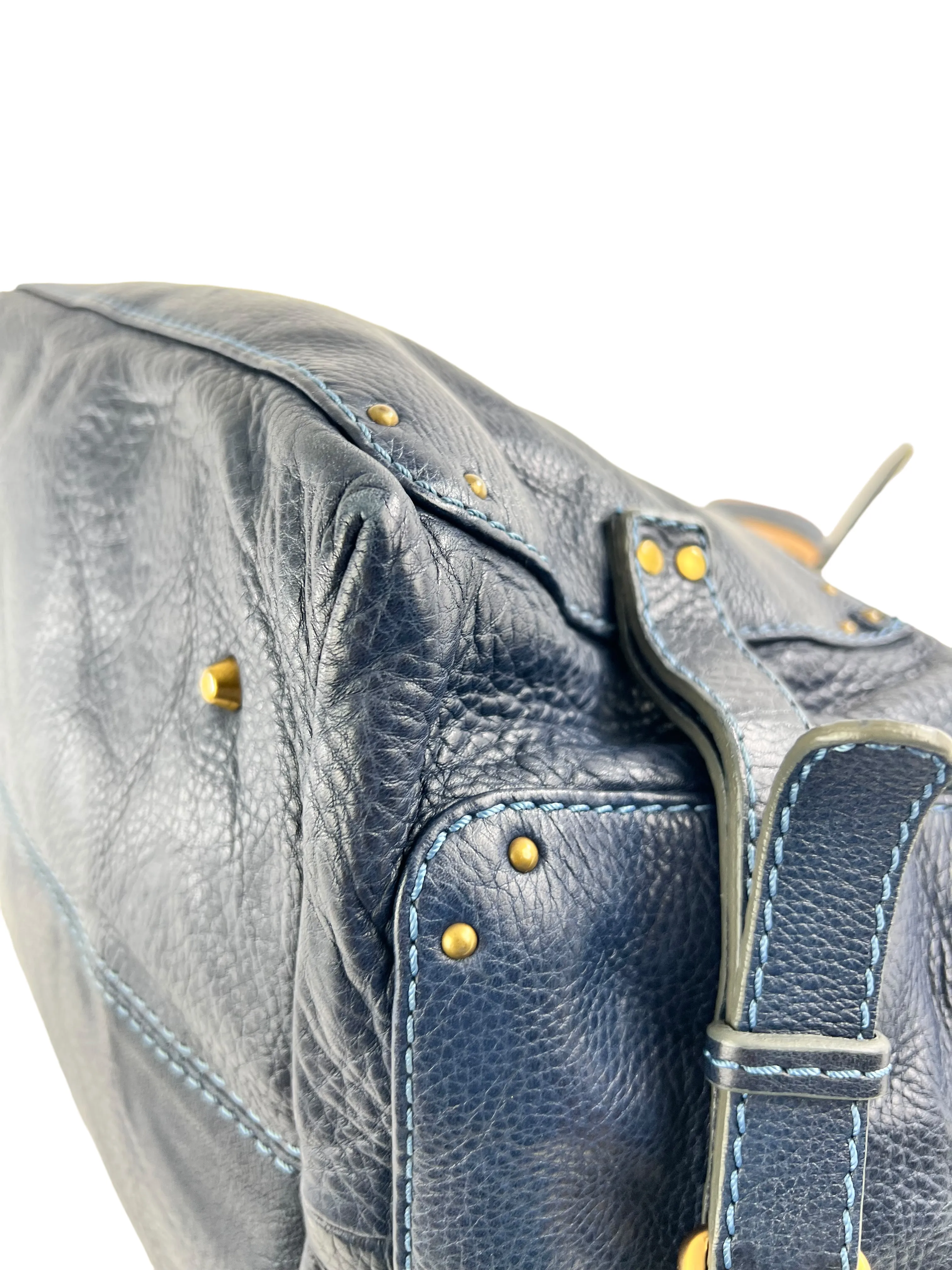 Chloe Navy Paddington Leather Handbag
