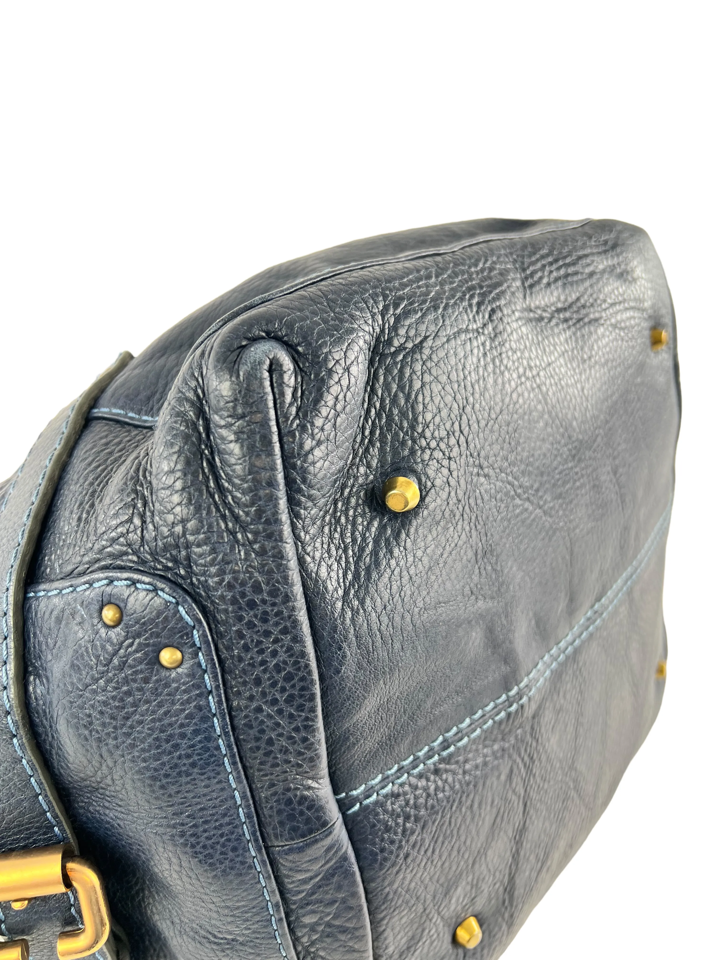 Chloe Navy Paddington Leather Handbag