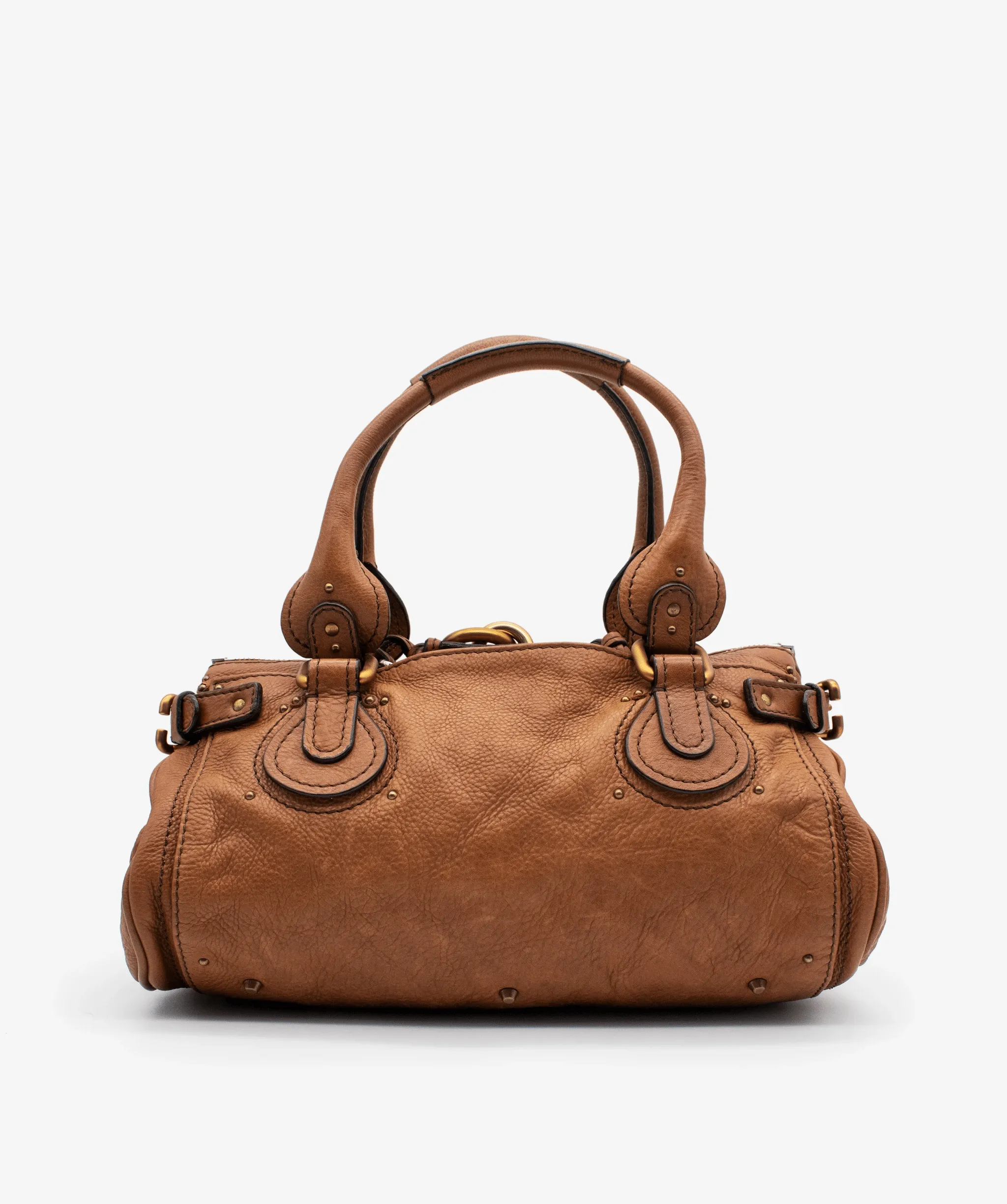 Chloe Paddington Leather Bag Brown