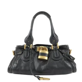 Chloe Paddington Leather Hand Bag Shoulder Bag Medium Used