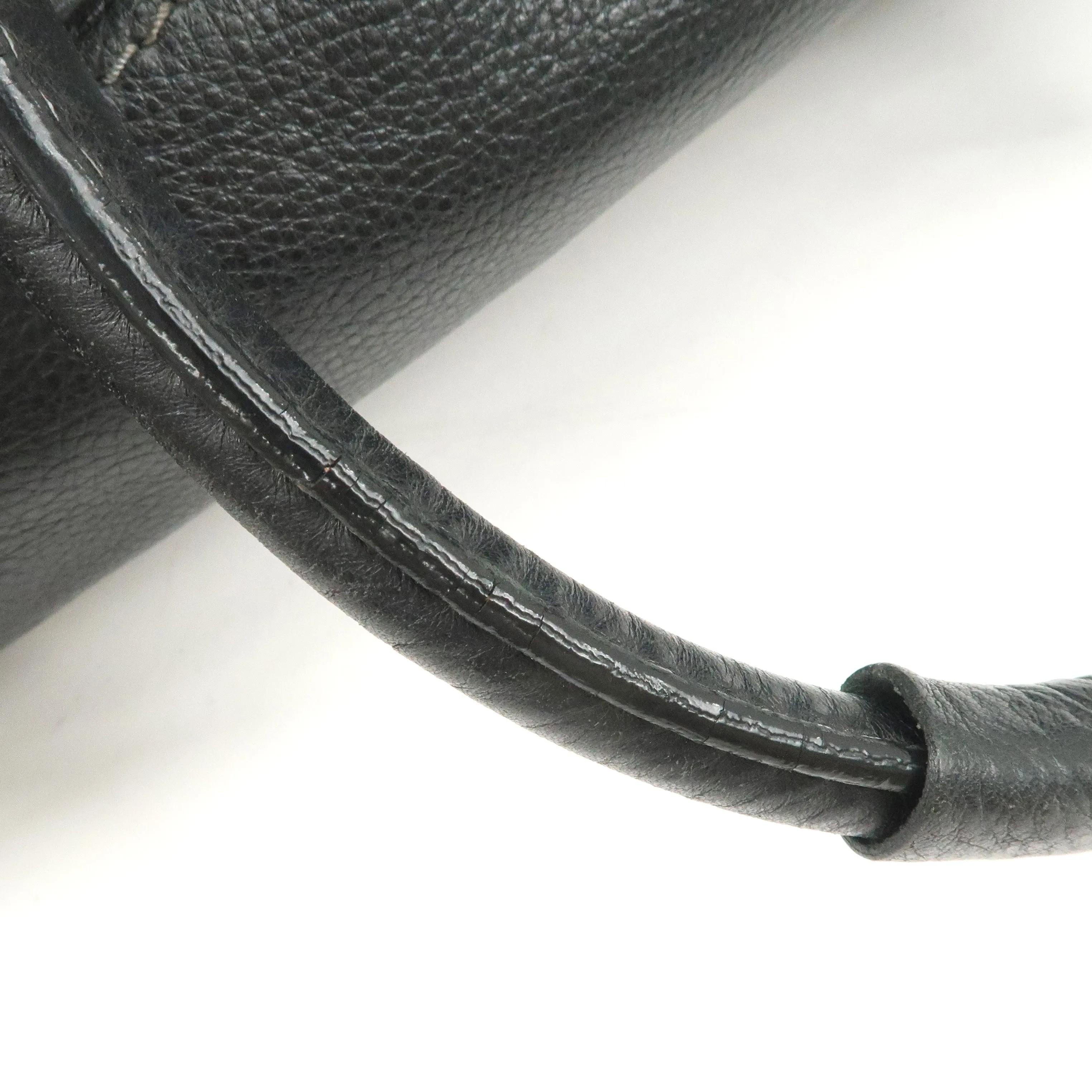 Chloe Paddington Leather Shoulder Bag Hand Bag Black Used