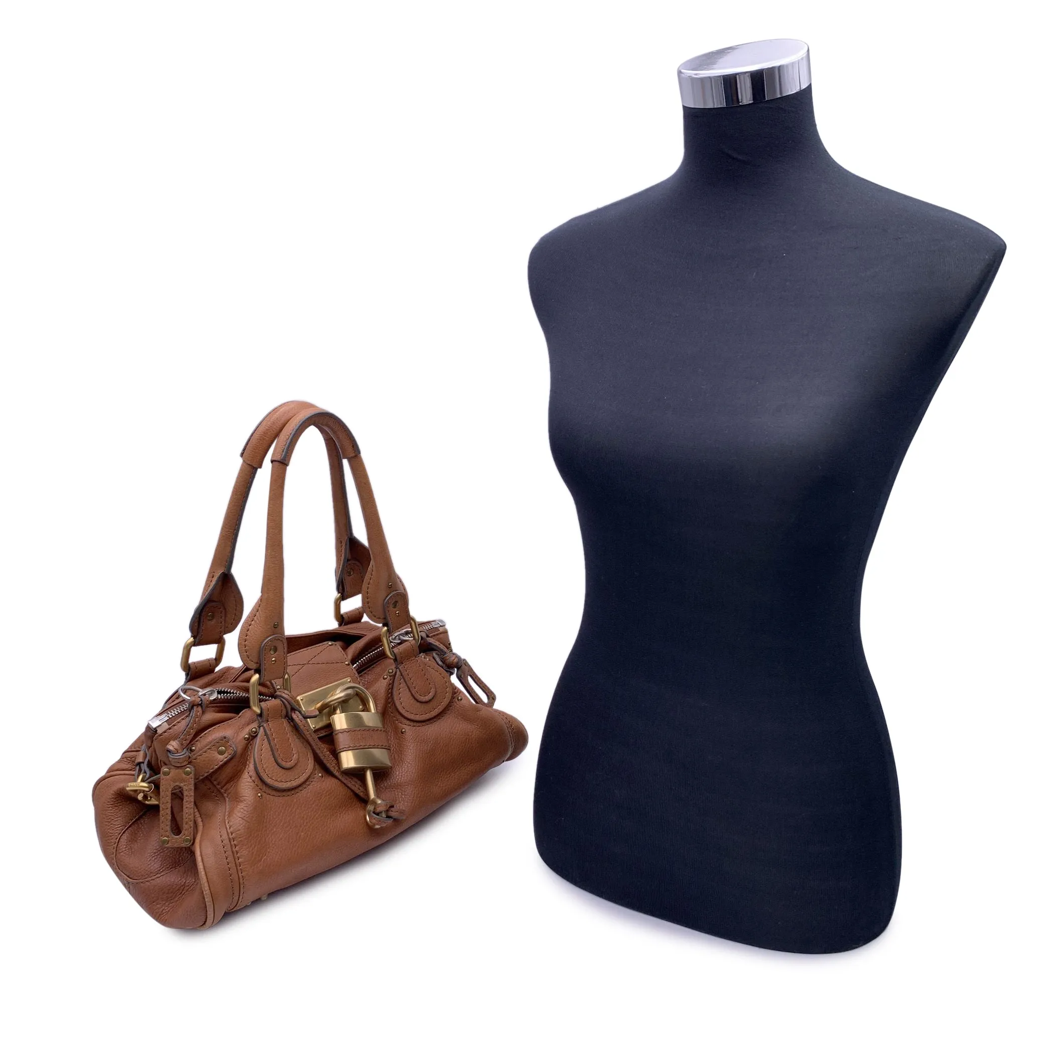 Chloe Tan Light Brown Leather Paddington Bag Tote Satchel Handbag