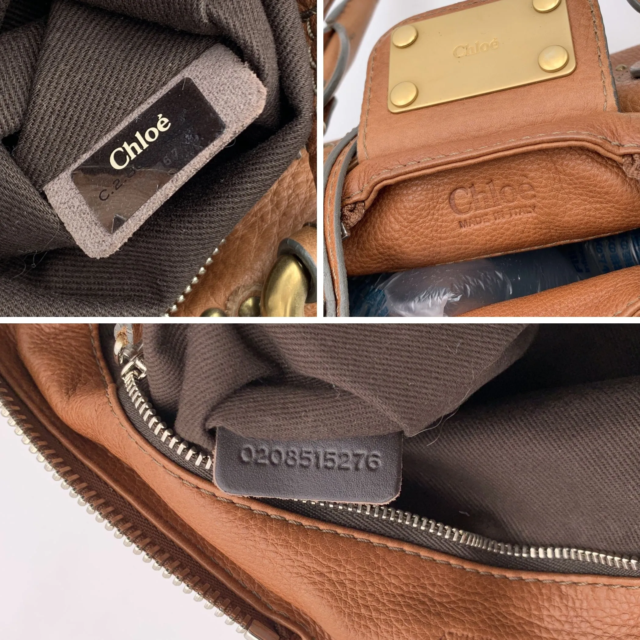 Chloe Tan Light Brown Leather Paddington Bag Tote Satchel Handbag