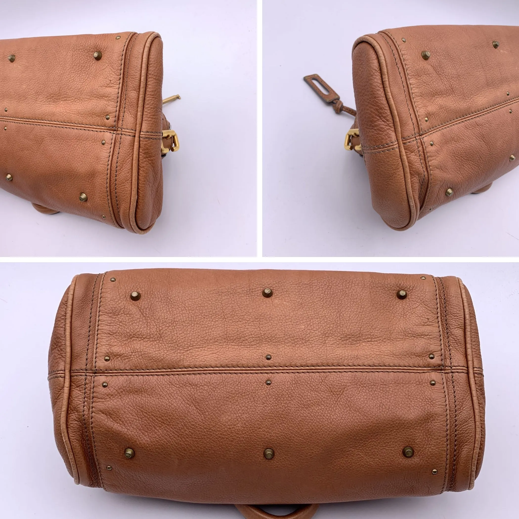 Chloe Tan Light Brown Leather Paddington Bag Tote Satchel Handbag