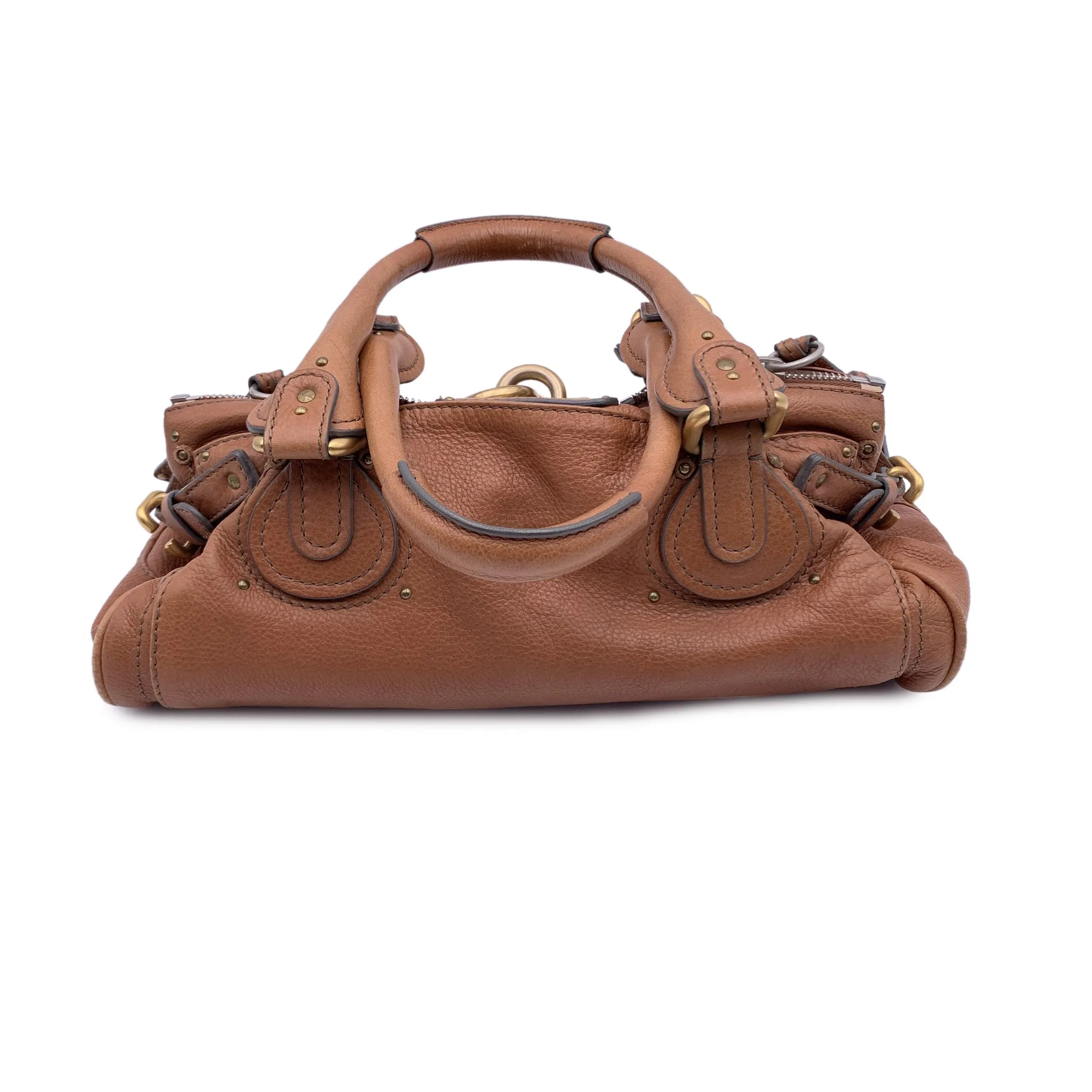 Chloe Tan Light Brown Leather Paddington Bag Tote Satchel Handbag