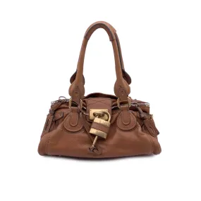 Chloe Tan Light Brown Leather Paddington Bag Tote Satchel Handbag