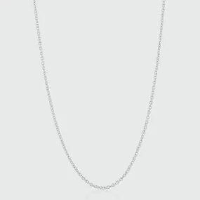 Paddington 9ct White Gold Medium Trace Chain