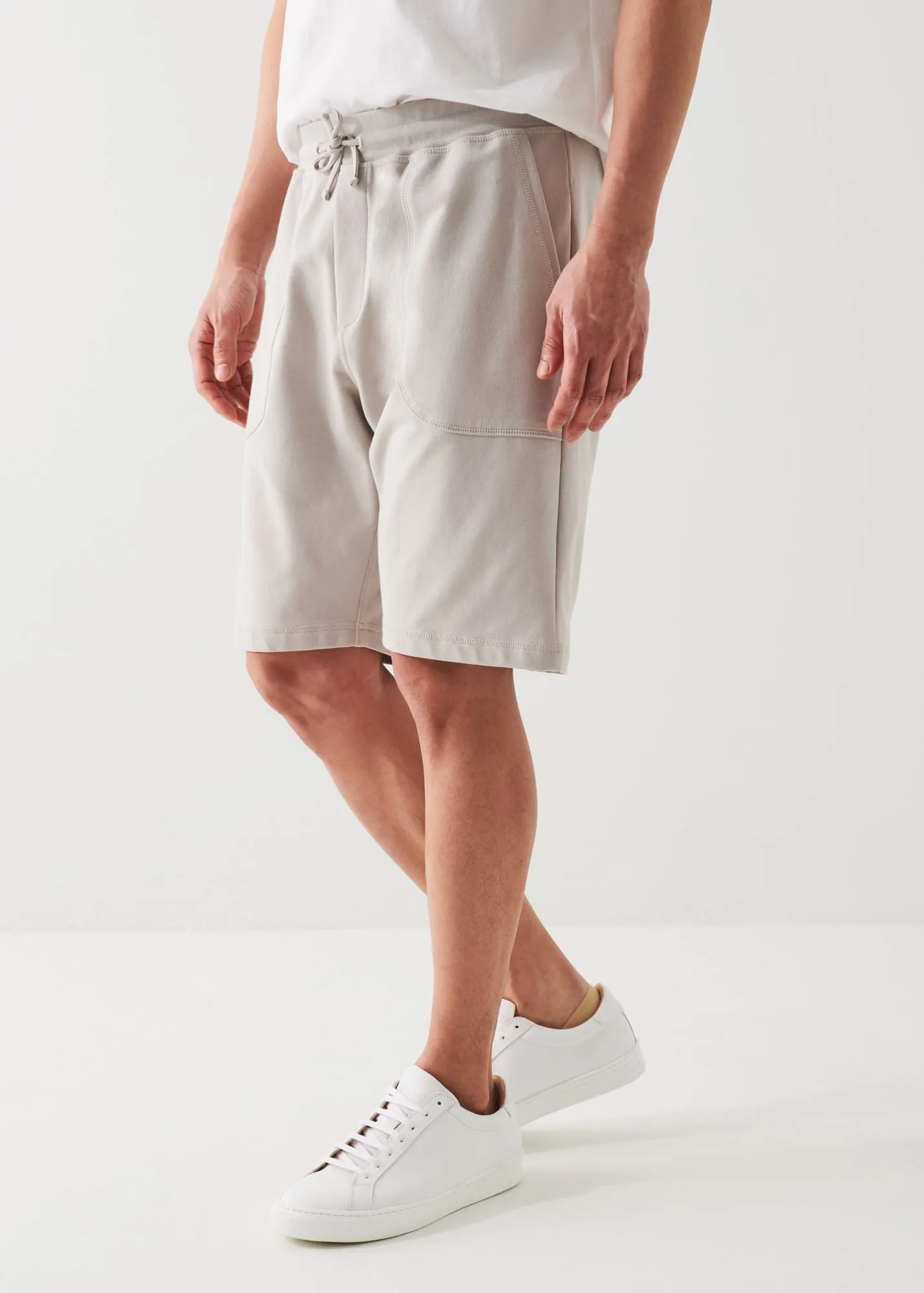 PIMA COTTON FRENCH TERRY DRAWSTRING SHORT
