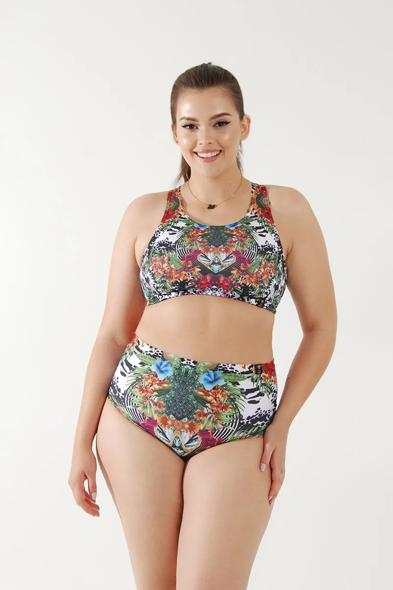 Pole Addict High Waisted Shorts - Jungle