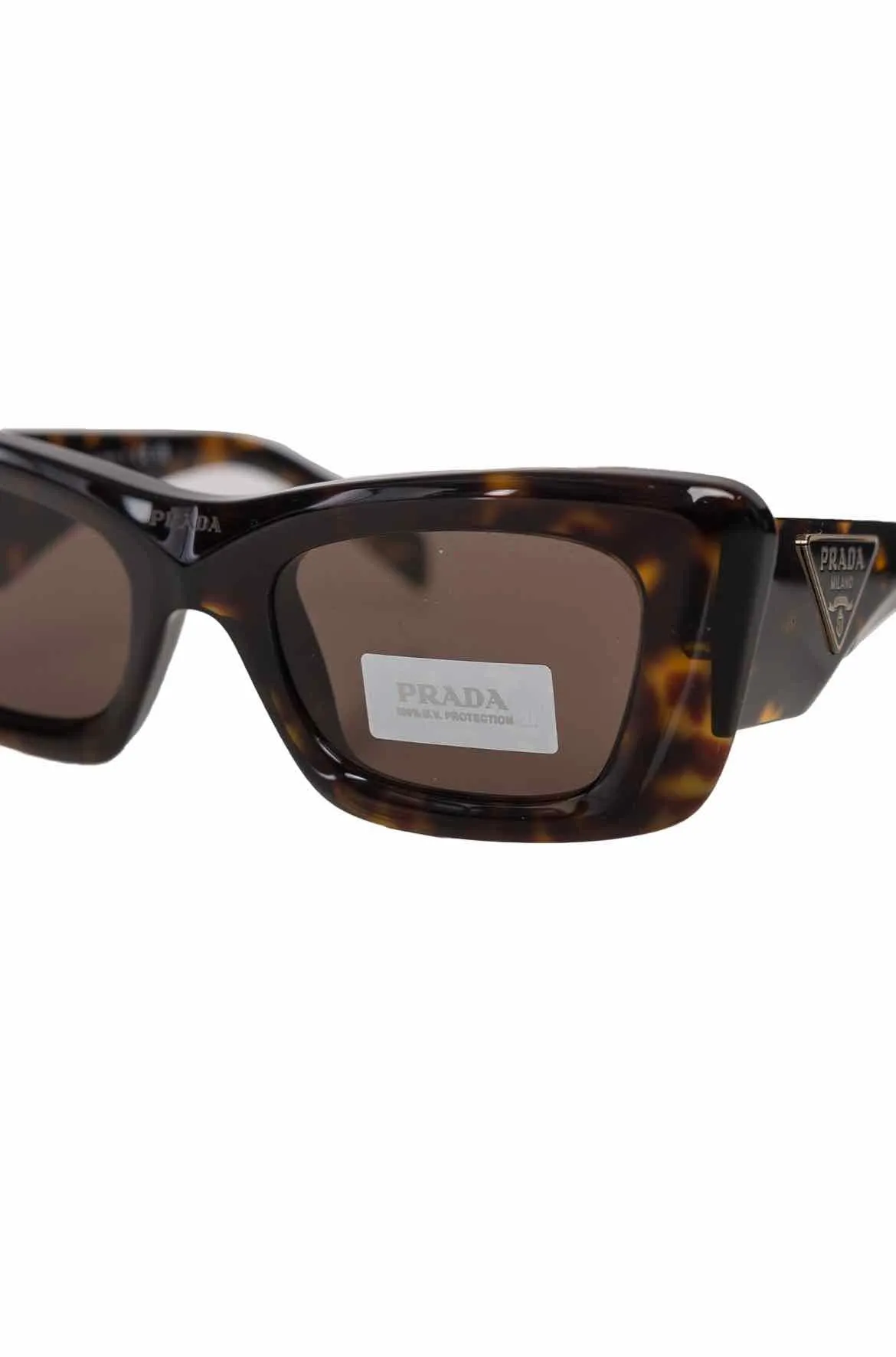 Prada Triangle Logo Turtoise Brown Eyewear