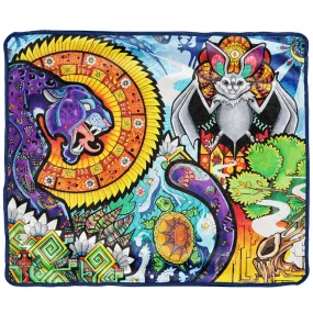 Pulsar Fleece Throw Blanket | 60x50 | Psychedelic Jungle