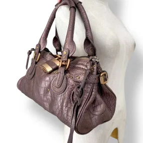 Vintage Metallic Plum Chloé Paddington Handbag