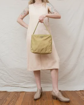 Prada Vintage Pistachio Tessuto Crossbody Bag - Chic Designer Green Shoulder Purse
